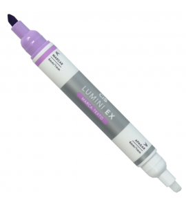 Caneta Marca-Texto Lumini EX CIS Ponta Dupla Violeta