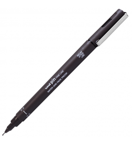 Caneta Nanquim Uni Pin 200 Uni-Ball 0.5 Cinza Escuro