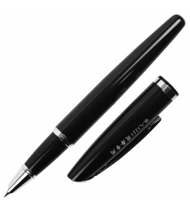 Caneta Tinteiro Yiren Black Pena Fina 3225 