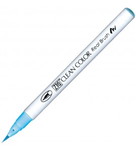 Caneta Zig Clean Color Real Brush Kuretake 308 Azure Blue 