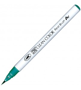 Caneta Zig Clean Color Real Brush Kuretake 417 Blue Green