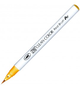 Caneta Zig Clean Color Real Brush Kuretake 504 Cadmium Yellow 