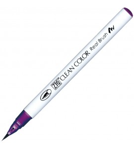 Caneta Zig Clean Color Real Brush Kuretake 814 Dark Violet 