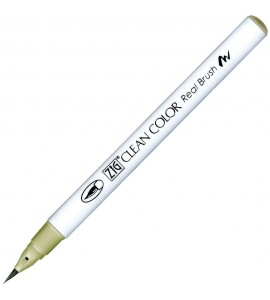Caneta Zig Clean Color Real Brush Kuretake 421 Light Moss Green 