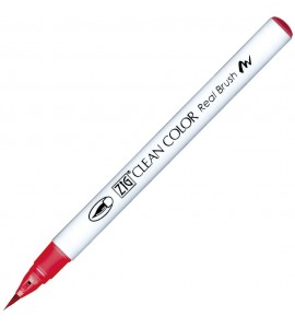 Caneta Zig Clean Color Real Brush Kuretake 211 Rose Red