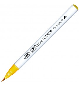 Caneta Zig Clean Color Real Brush Kuretake 505 Yellow Ochre
