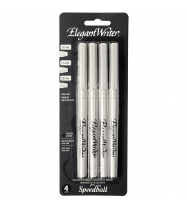 Kit Caneta Caligráfica Speedball Elegant Faça Fácil Black