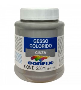 Gesso Colorido 250ml Cinza Corfix