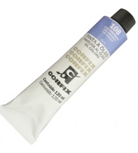 Tinta a Óleo Corfix 120ml 108 Azul Hortênsia G1