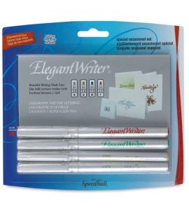 Kit Caneta Caligráfica Speedball Elegant Faça Fácil