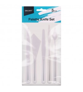 Kit Espátulas Sinoart de Plástico Para Pintura C/05
