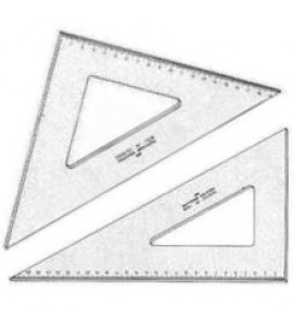 Conjunto de Esquadros Trident com Graduação 16cm