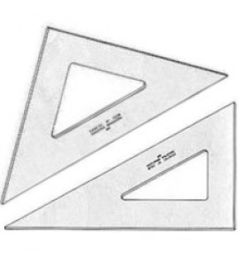 Conjunto de Esquadros Trident sem Graduação 21cm