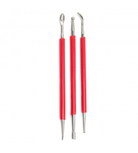 Kit Boleador e Brunidor Aço Kit 3 Unidades