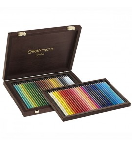 Lápis Aquarelável Caran D’Ache Supracolor 60 Cores Cx de Madeira