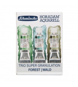 Kit Aquarela Profissional Schmincke Horadam Super Granulation c/3 5ml Forest