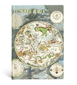 Paperblanks Celestial Planisphere Flexível Pautado Mini