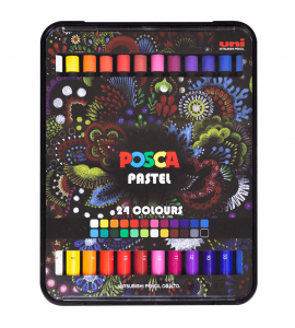 Giz Pastel Oleoso Posca 24 Cores