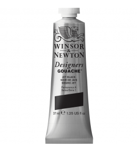 Tinta Guache Winsor & Newton Designers S1 37ml 335 Jet Black