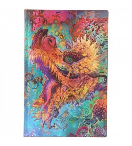 Paperblanks Humming Dragon Pontilhado Capa Flexível Maxi