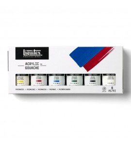 Estojo Guache Acrílica Liquitex 06 Cores Primárias 59ml