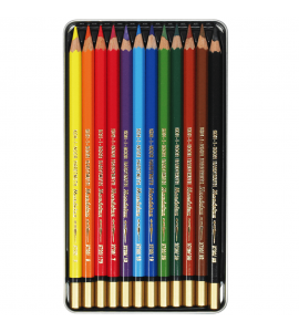 Lápis Aquarelável Koh-I-Noor Mondeluz 12 Cores