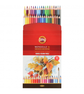 Lápis Aquarelável Koh-I-Noor Arte 36 Cores 3719A