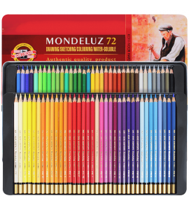 Lápis Aquarelável Koh-I-Noor Mondeluz 72 Cores