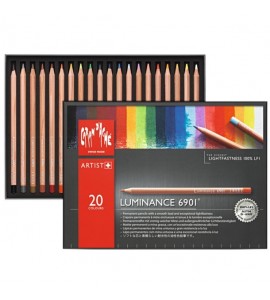Estojo Lápis de Cor Luminance Caran d'Ache 20 Cores