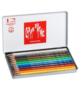 Lápis Caran D'Ache Prismalo Aquarelado 12 Cores