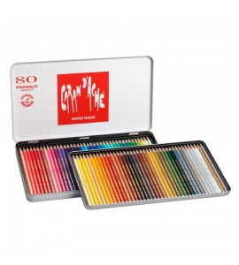 Lápis Caran D'Ache Prismalo Aquarelado 80 Cores