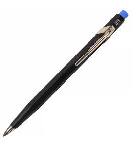 Lapiseira Caran d'Ache Preta Apontador Azul 3.0mm