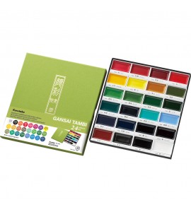 Kit Aquarela Kuretake Gansai Tambi 24 Cores