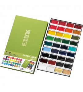 Kit Aquarela Kuretake Gansai Tambi 36 Cores