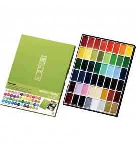 Kit Aquarela Kuretake Gansai Tambi 48 Cores