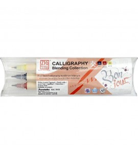Caneta de Caligrafia Zig Harmony 03 Cores Kuretake