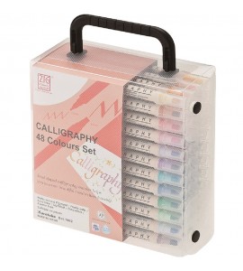 Caneta de Caligrafia Zig Kuretake 48 Cores
