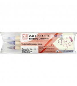 Caneta de Caligrafia Zig Elegance 03 Cores Kuretake