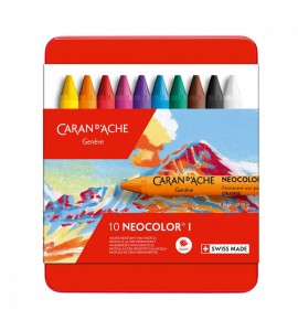 Pastel Oleoso Cara D'Ache Neocolor I 10 Cores 