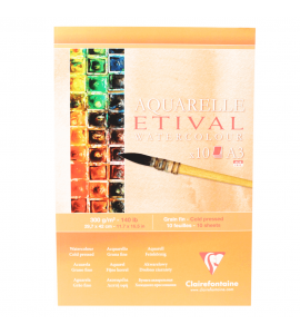 Bloco de Papel Para Aquarela Etival A3 300g Clairefontaine