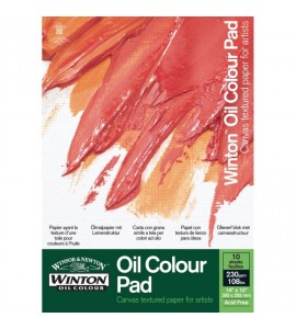 Bloco Para Tinta Óleo Winsor & Newton A4 230G 10 Folhas Com Textura