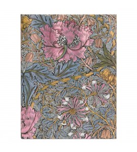 Paperblanks Morris Pink Honeysuckle Capa Dura Pautado Ultra