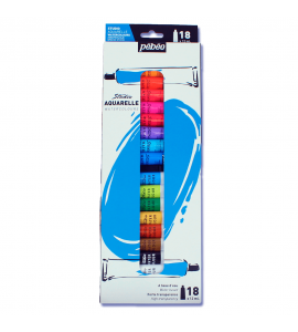 Estojo Tinta Aquarela Pébéo Studio 18 Cores 12ml