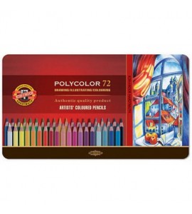 Lápis Polycolor Artístico Para Desenho 72 Cores