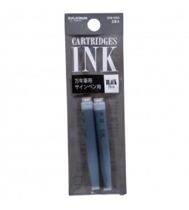 Cartucho de Caneta Tinteiro Platinum C/2 Black