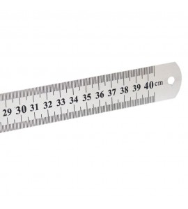 Régua de Aço 040 cm