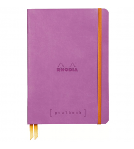 Bloco Sketchbook de Couro Goalbook Rhodia Lilac A5