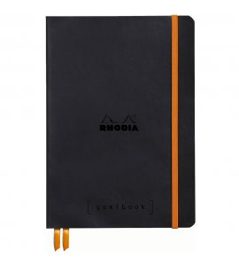 Bloco Sketchbook de Couro Goalbook Rhodia Black A5