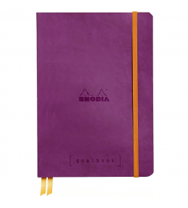 Bloco Sketchbook de Couro Goalbook Rhodia Purple A5