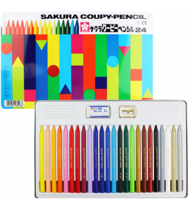 Lápis de Cor Integral Coupy Sakura 24 Cores